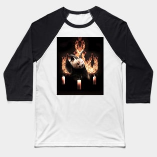 Demonic Demon Panda Baseball T-Shirt